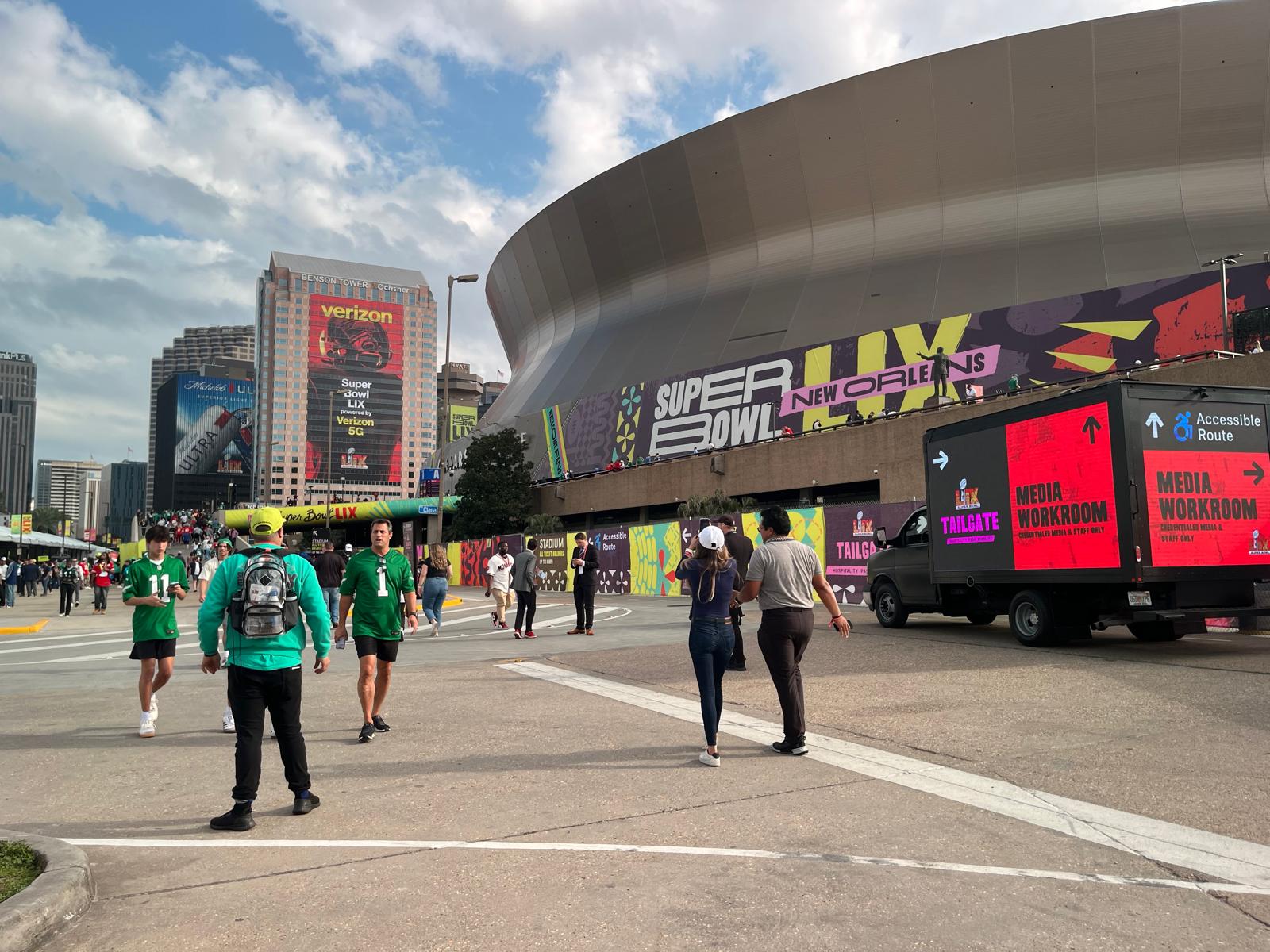 LED Truck Campaign Platform: Super Bowl LIX, the Superdome
